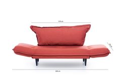 Futon Vino 2-Zitsbank, Grijs
