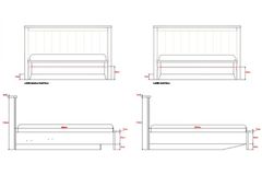 Lora Bedframe met Opbergdoos, 160x200 cm