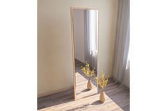 Mone Rechthoekige Staande Spiegel, 160x50 cm, Kleur Natuurlijke Kleur