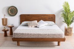 Luna Lucas Houten Bedframe, 100x200 cm, Walnoot