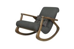 Asedia Schommelstoel, Asgrauw, Antraciet en Walnoot