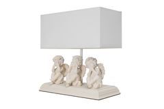 Misto Three Angels Table Lamp, White