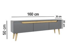 Mana TV-Meubel, Antraciet