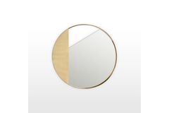 Freia Ronde Spiegel, Mat Goud, 01