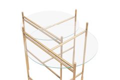 Claire Messing Bijzettafelset, Vlak Glas