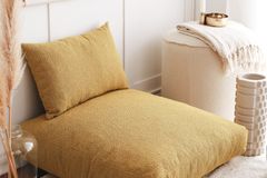 Marne Floor Pillow, Yellow