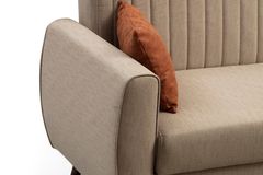 Alcoon Hoekbank met Slaapfunctie, Beige