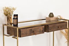Wychwood Consoletafel met Lades, Blauw