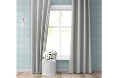 Jappe Blackout Curtain Pair, 260 x 300 cm, Light Grey