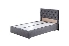 Peggy Plus Boxspringbedset, 100x200 cm, Grijs