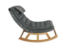 Asedia Maeve Schommelstoel, Antraciet & Natuurlijke Kleur