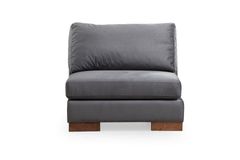 Tulip Modulaire Hoek, Enkele Module Zonder Armleuning, Grijs