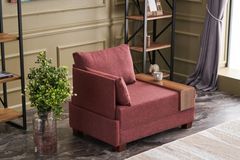 Fly Fauteuil, Links, Bordeauxrood
