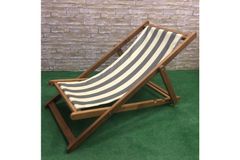Innobond Reclining Chaise Lounge Chair, Striped