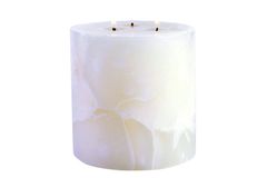 Marble Ecru Gardenia Scented Candle Block
