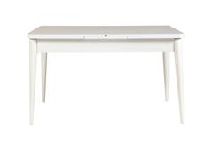 Vina 4-6 Seat Extendable Dining Table, White