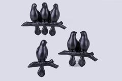 Mary Triple decoratieve vogel, zwart