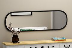 Mone Ceos Decoratieve Halspiegel, Zwart