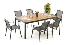 Daisy Tuinset, 6 Zits, Antraciet