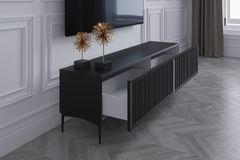Duho TV Unit, 180 cm, Black