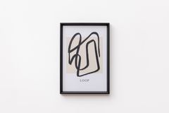 Abstract Loop 2 Piece Art Print with Frame