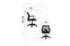 Svea Mesh Bureaustoel In Netstof, Zwart