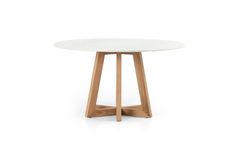 Rine Fixed Dining Table, White