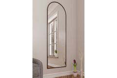 Marsah Sabino Staande Spiegel, 180x60 cm, Zwart