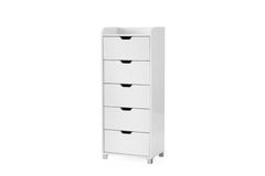 Falton Multifunctionele Houten Keukenkast met 5 Lades, Wit