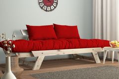 Woodesk Aller Massief 2-Zitsbank, Rood en Wit
