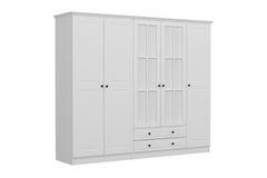 Tideway Crown Kledingkast met 5 Deuren en 2 Lades, 190 cm, Wit