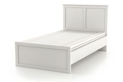 Zenio Side Bedframe, 90x190 cm, Wit