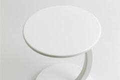 Leaf C Salontafel, Verrijdbaar, Wit