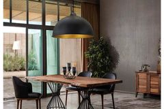 Bellezza Alan 1-Light Pendant, Black
