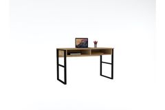 Misto Study Desk with Metal Legs, Oak