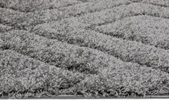 Lucca Shaggy Tapijt, 80x150 cm, Grijs