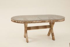 Pirus Rattan Tuinset, 6 Zits, Beige