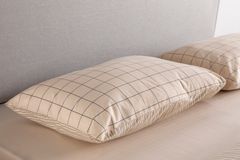 Luna Urban Reversible Ranforce Duvet Cover Set, Double Size, Beige