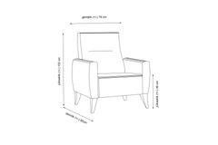 Alcoon Hoekbank en Fauteuil, Donkergrijs