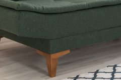 Kelly Fauteuil In Linnen Stof, Groen
