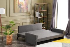Bella Soft Slaapbank, Antraciet