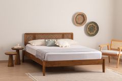 Isabella Bedframe, 90x190 cm, Walnoot