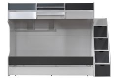 Scotia Stapelbed met Onderbed, 90x190 cm, Antraciet