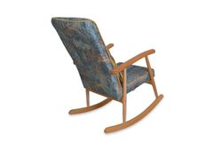 Asedia Trend Ocean Schommelstoel, Blauw & Natuurlijke Kleur