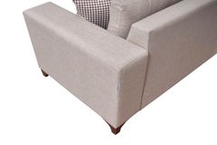 Masse Hoekbank Links, Creme