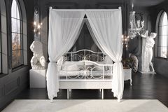 Pero Princess Metalen Bedframe met Klamboe, 140x200 cm
