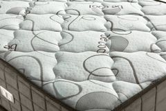 Tetra Box, Hoofdbord En Matras, Grijs, 140X190