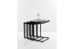 Valencia Bijzettafel Set, 3-Dlg, Marmer Patroon