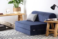 Magic Opklapbare Slaapbank, Donkerblauw