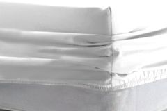 Mono Hoeslaken, 100x200 cm, Wit